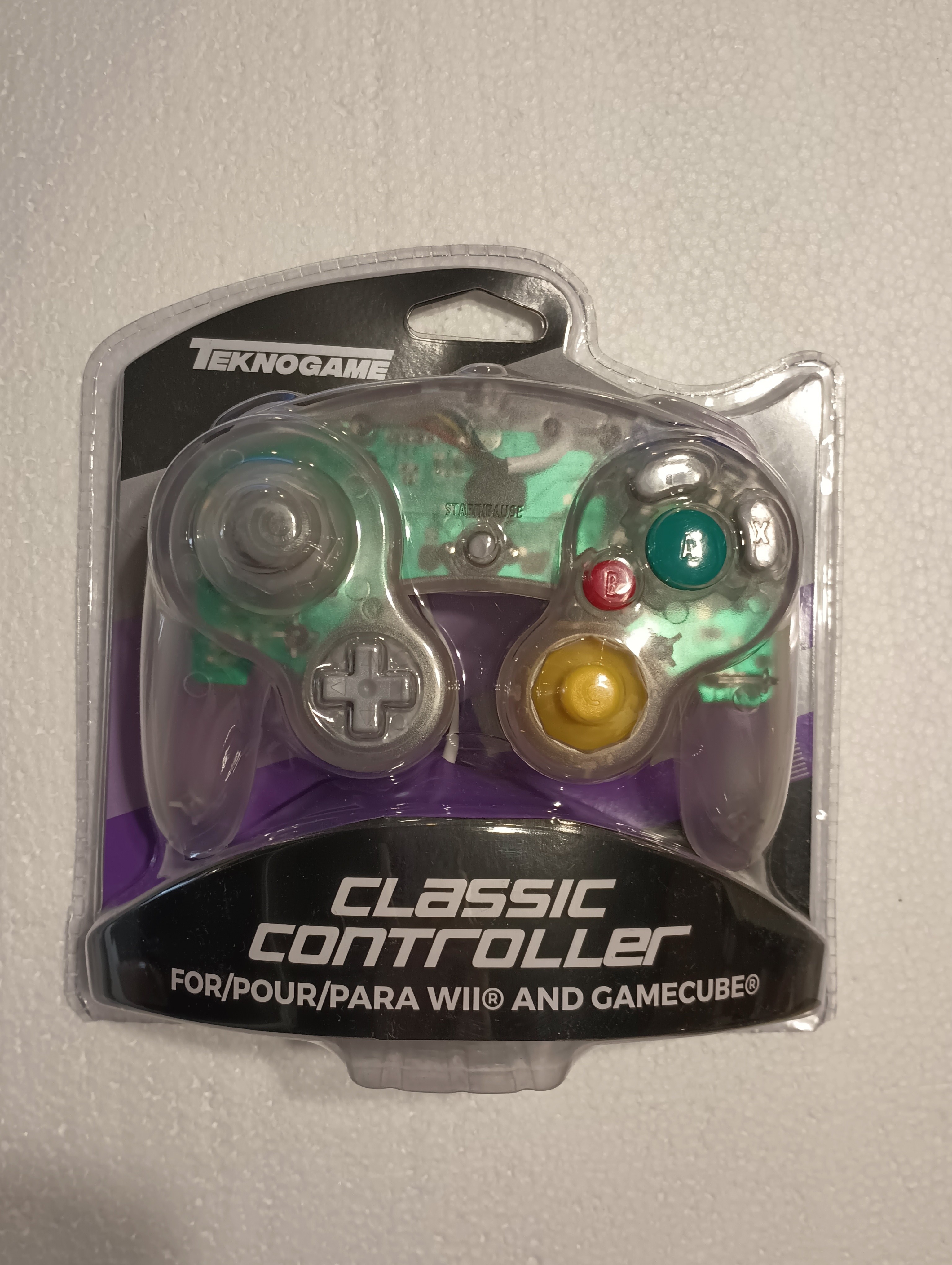 Clear Teknogame Gamecube Controller (New)